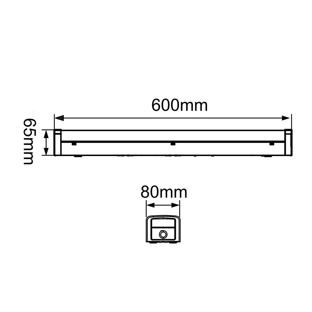 Stellar 10W / 21W LED 600mm Batten White / Cool White - 212013A
