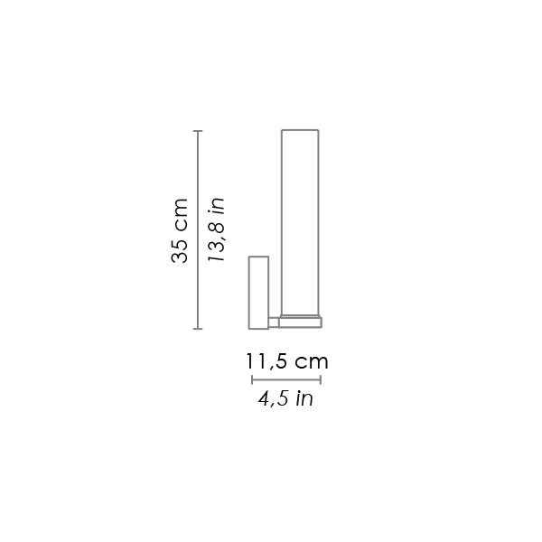 Stick 65 15.7W LED Wall Light Chrome / Warm White - LD9515C3