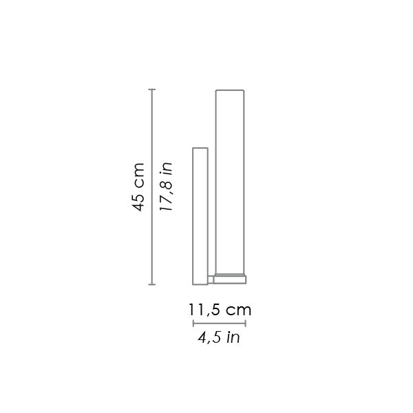 Stick 65 19W LED Wall Light Chrome / Warm White - LD9517C3