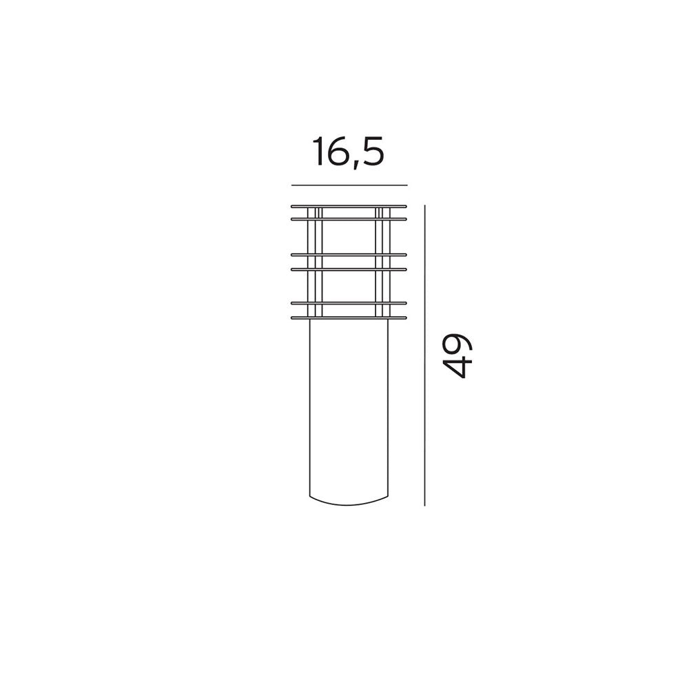 Stockholm Medium Bollard Black - NLYS.289B