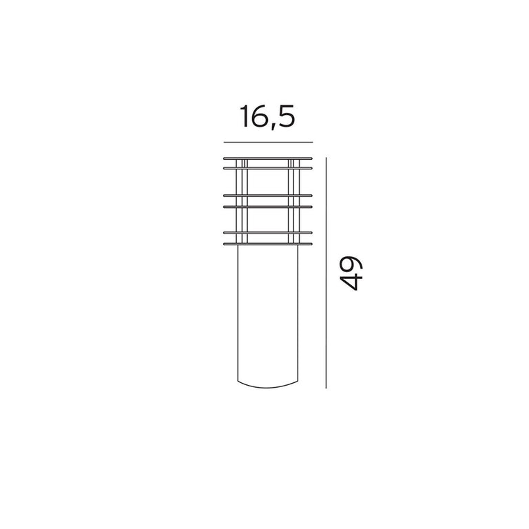 Stockholm Medium Bollard Black - NLYS.289B