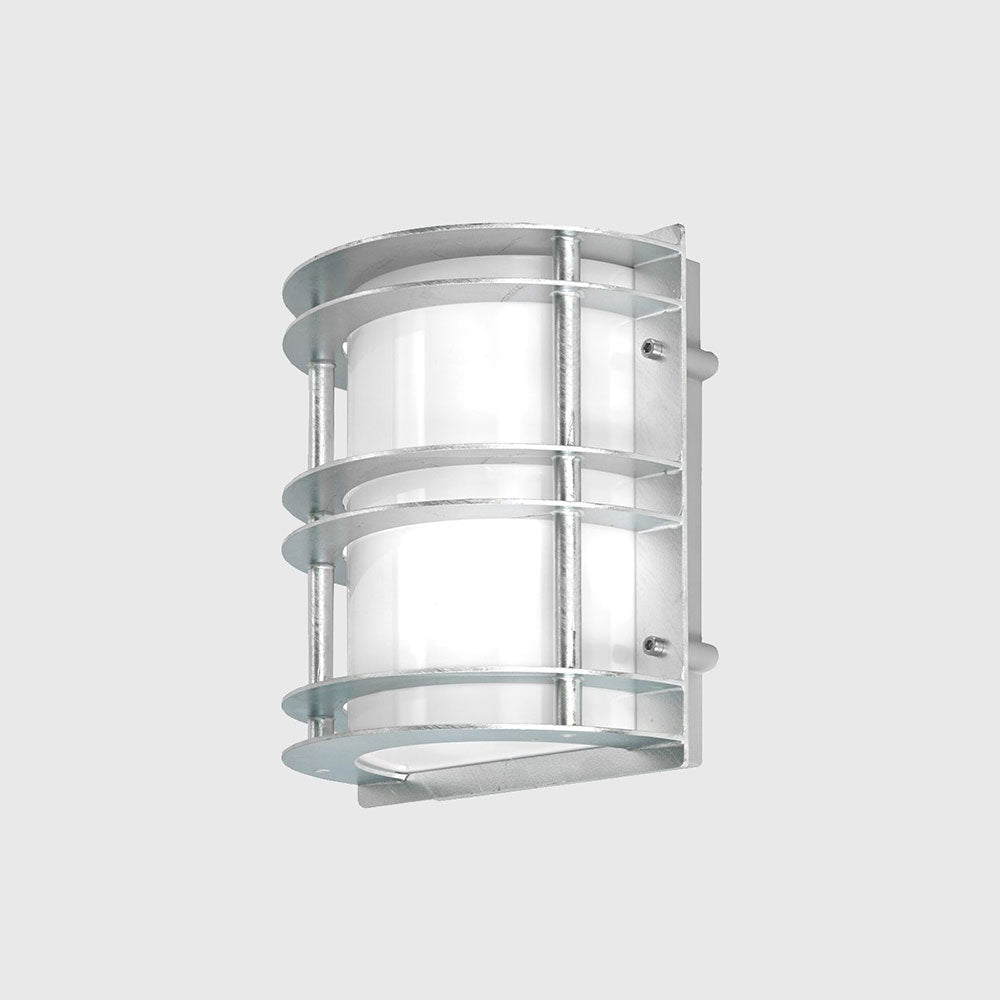 Stockholm Flush Wall Light Galvanized Steel / Frosted - NLYS.220GA