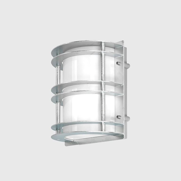 Stockholm Flush Wall Light Galvanized Steel / Frosted - NLYS.220GA