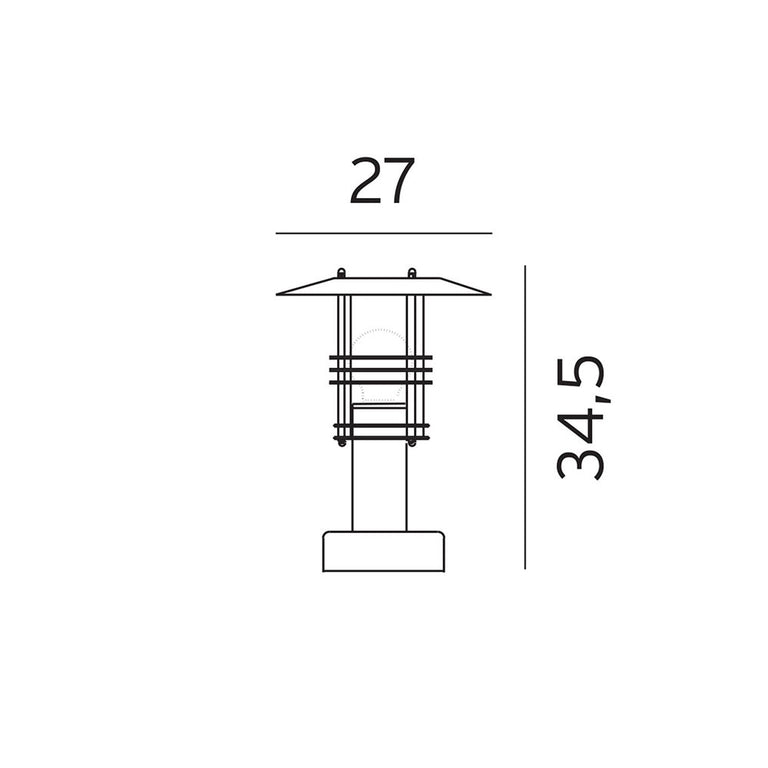 Stockholm Small Pillar Light Black - NLYS.284B
