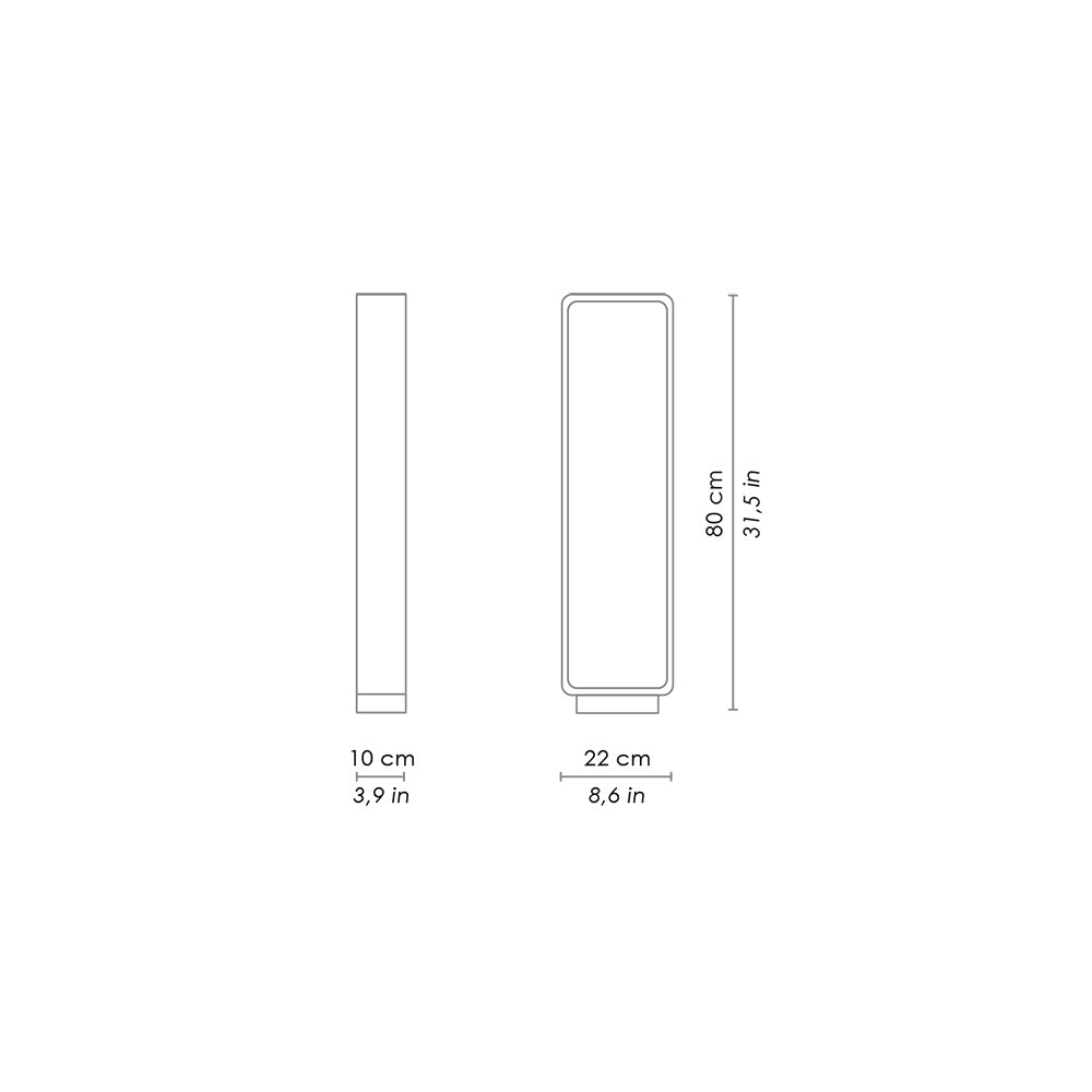 Stola 11W LED Bollard Rust / Warm White - LD0172R3