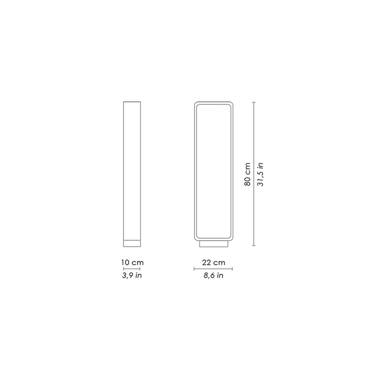 Stola 11W LED Bollard Rust / Warm White - LD0172R3