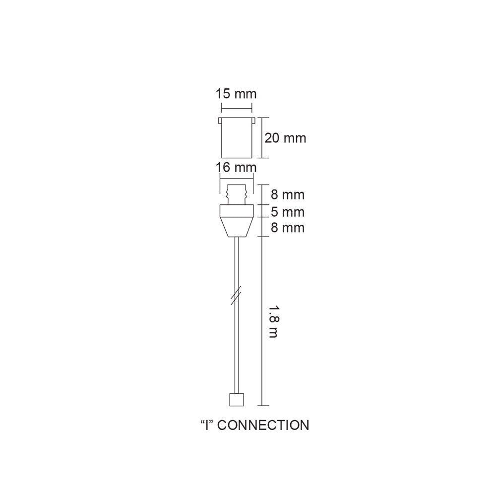 "I" Suspension Drop Stainless Steel - SSI1512