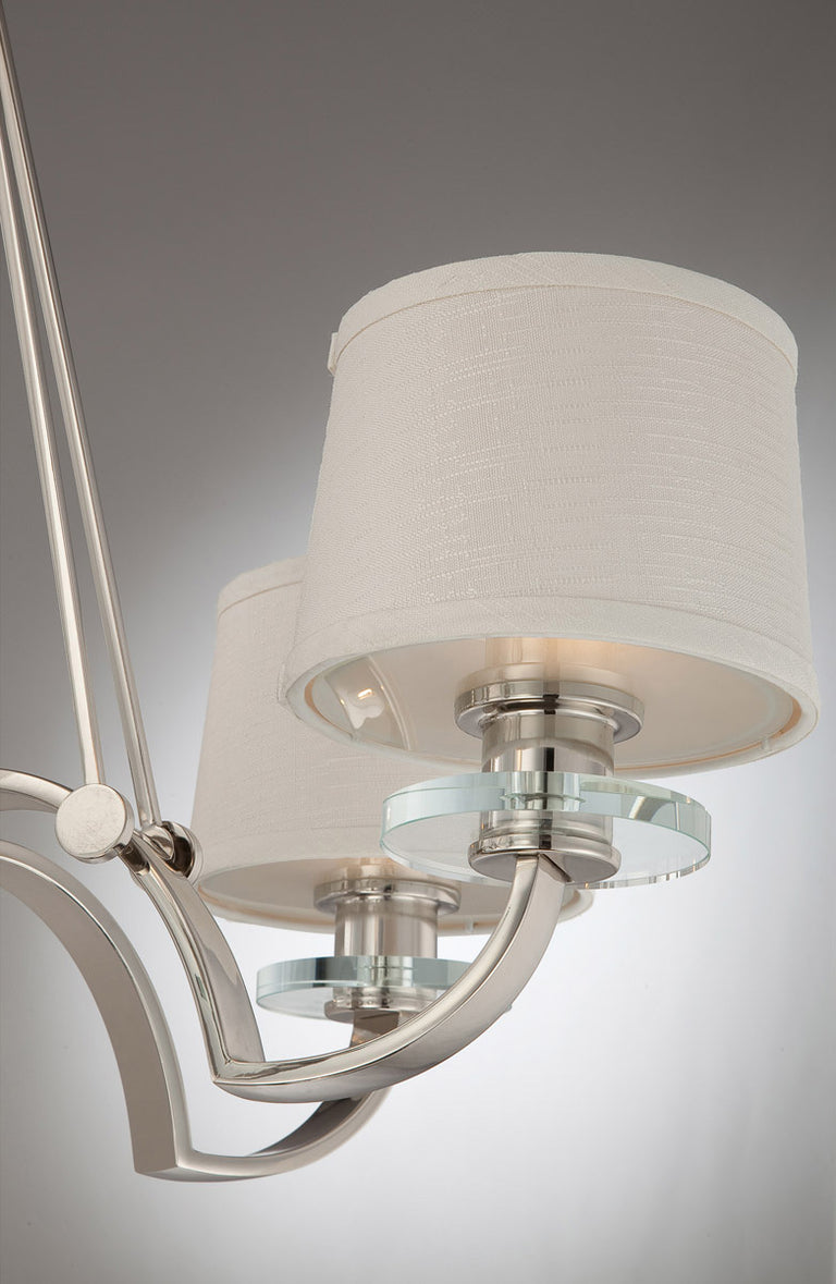 Uptown Sutton Place 6 Light Chandelier Imperial Silver - QZ-SUTTON-PLACE6