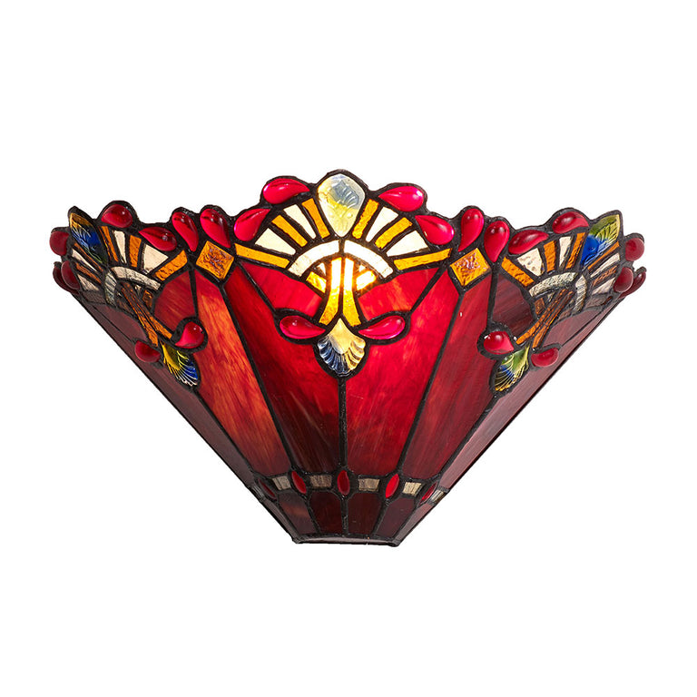 Butterfly Knots Tiffany Wall Lamp Red - T-271-13W