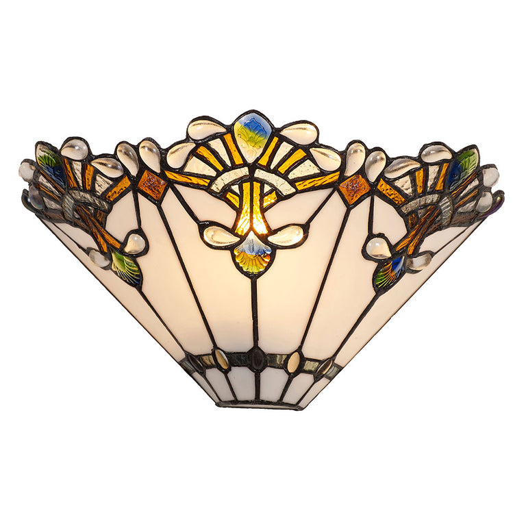 Butterfly Knots Tiffany Wall Lamp White - T-273-13W