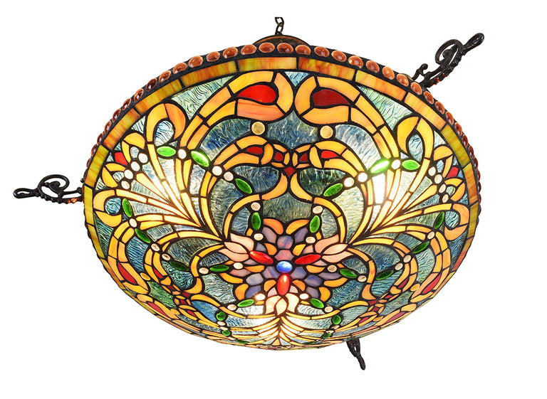 Kensington Tiffany Pendant Peacock Feather - T-289-20