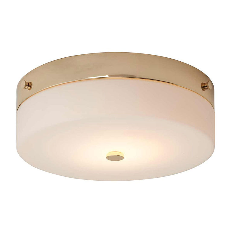 Tamar 9W LED Large Flush Light Polished Gold - TAMAR-F-L-PG
