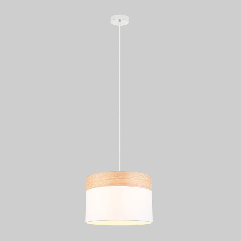 Large Round Pendant White - TAMBURA05
