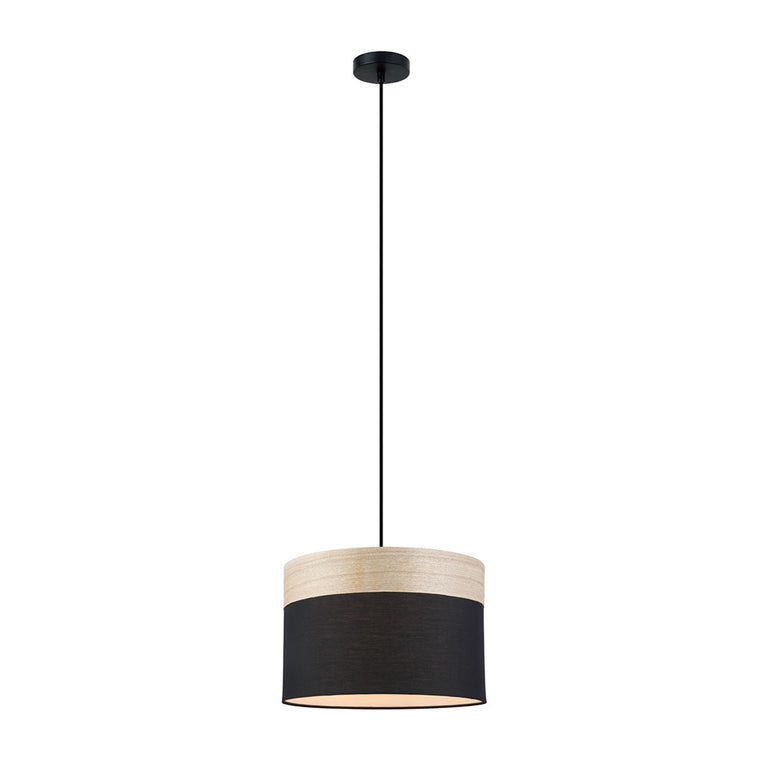 Large Round Pendant Black - TAMBURA06