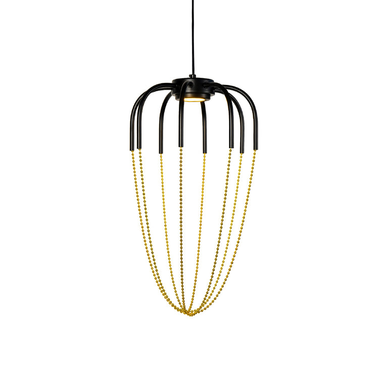 Tara 5W LED Pendant Small Black & Gold / Warm White - TARA SM