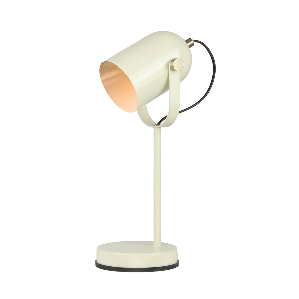 Tazza Adjustable Desk Lamp Glossy Cream - TAZZA-T3
