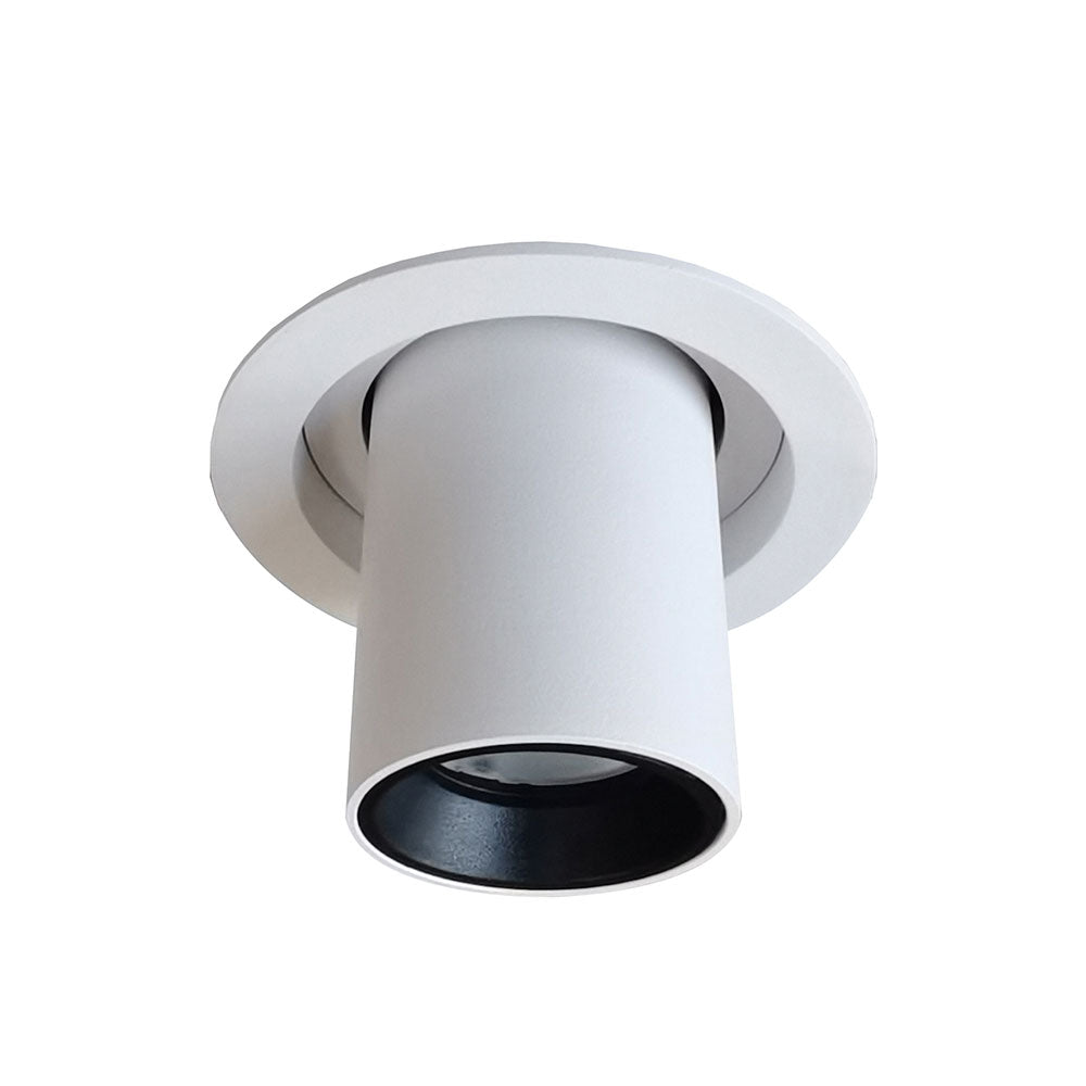 Retractable 10W LED Recessed Spot Downlight White / Tri-Colour - TELE1