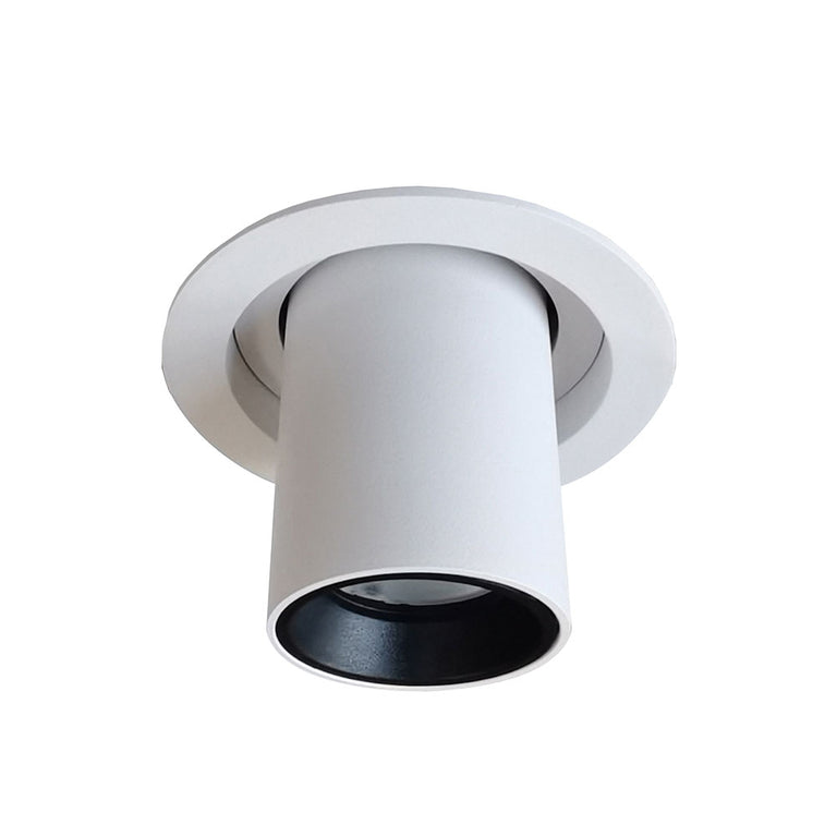 Retractable 10W LED Recessed Spot Downlight White / Tri-Colour - TELE1