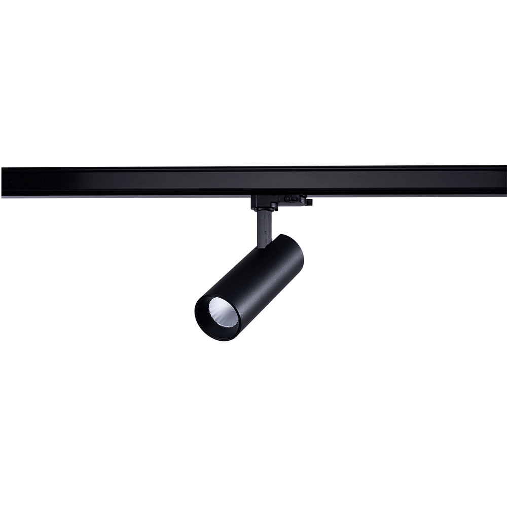 Single Circuit 15W Dimmable LED Track Light Black / Tri-Colour - TH19LED/BLK/TC