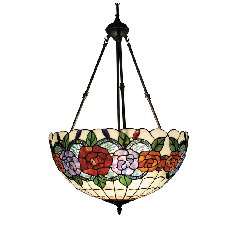 Red Rose Tiffany Pendant - TL-203065-20CL
