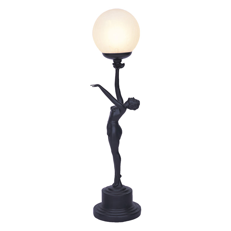 Art Deco Table Lamp Black - TL-5C-BK