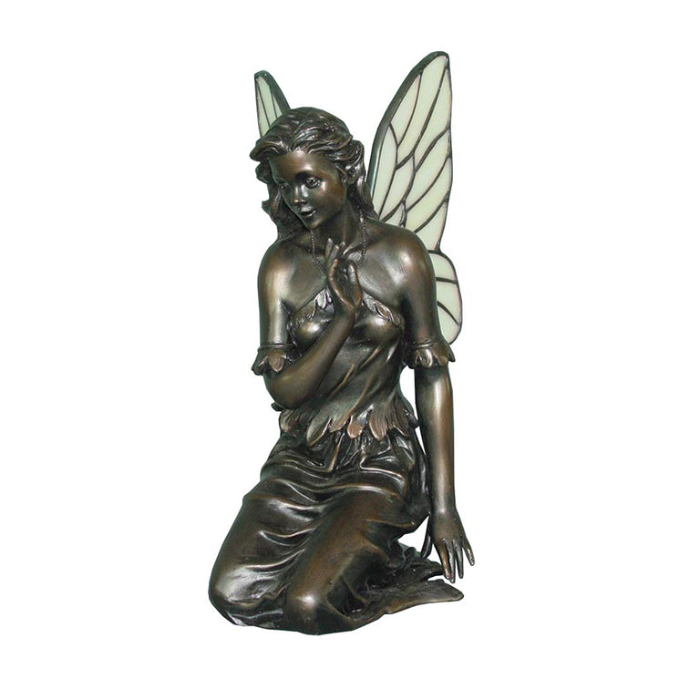Art Deco Kneeling Fairy Table Lamp Beige - TL-7815
