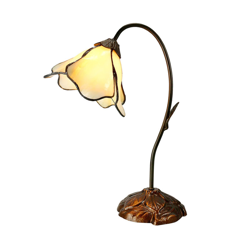 Tiffany Single Lotus Table Lamp Beige - TL-AL-6RC