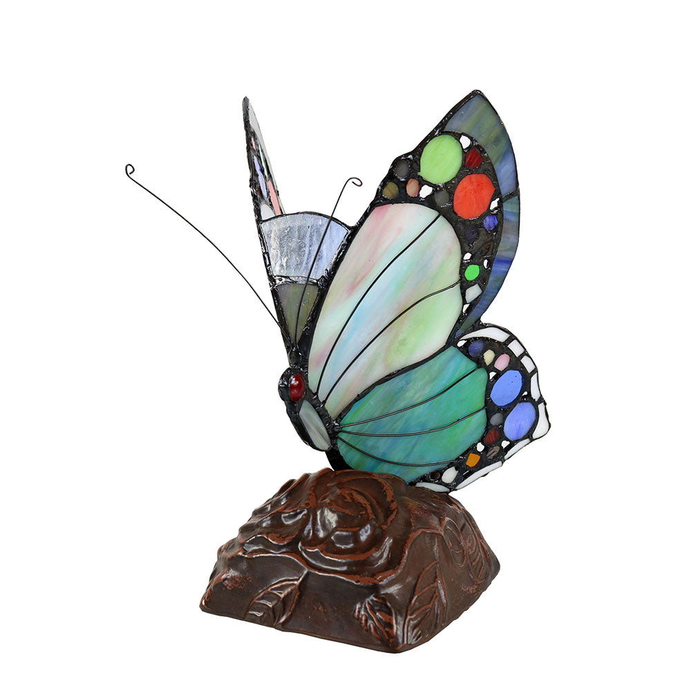 Butterfly Tiffany Table Lamp Spotted - TL-N092187