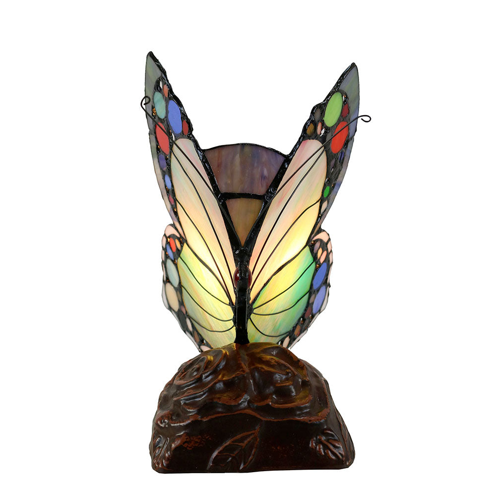 Butterfly Tiffany Table Lamp Spotted - TL-N092187