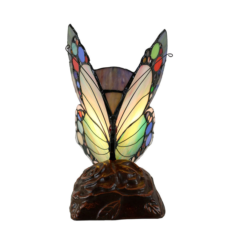 Butterfly Tiffany Table Lamp Spotted - TL-N092187