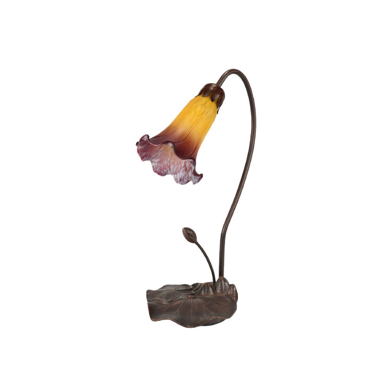 Tiffany Single Lily Table Lamp Orange - Wine - TLA1-001-OR