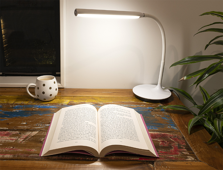 Kora 5W LED Touch Dimmable Desk Lamp White / Cool White - TLED19-WH