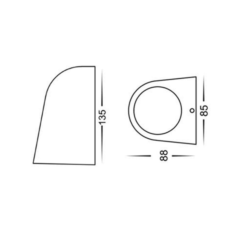 Torque MR16 12~24V AC / DC Exterior Wall Light Antique Brass - TORQUE4
