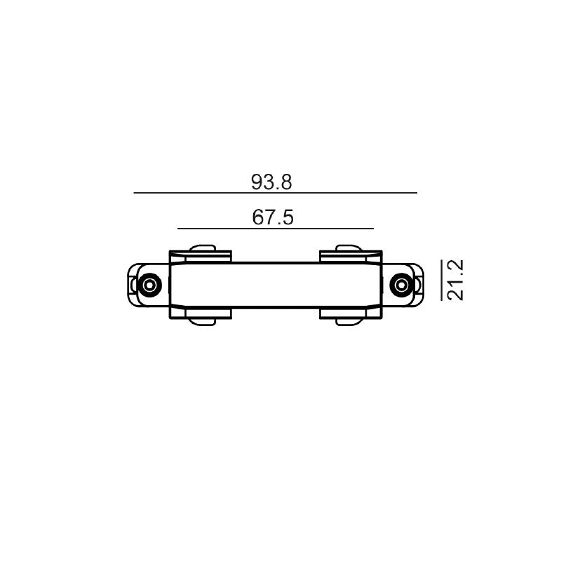 Track 3 Circuit 4 Wire Mini Straight Connector Black - TRK3BLCON1