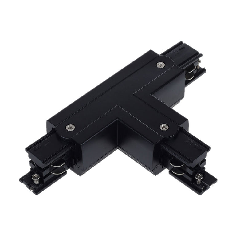 Track 3 Circuit 4 Wire T-Piece Left Connector Black - TRK3BLCON4L1