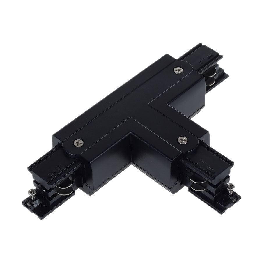 Track 3 Circuit 4 Wire T-Piece Right Connector Black - TRK3BLCON4R2