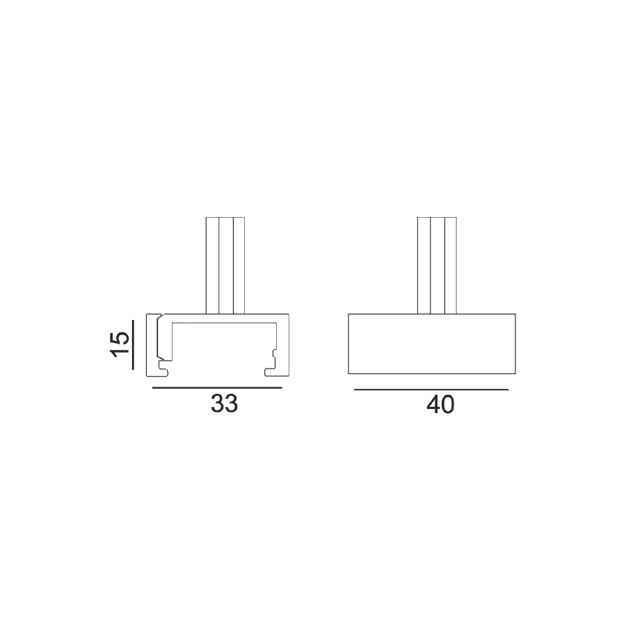 Track 3 Circuit 4 Wire Track Suspension Mount Rod Kit White - TRK3WHSUSKIT3