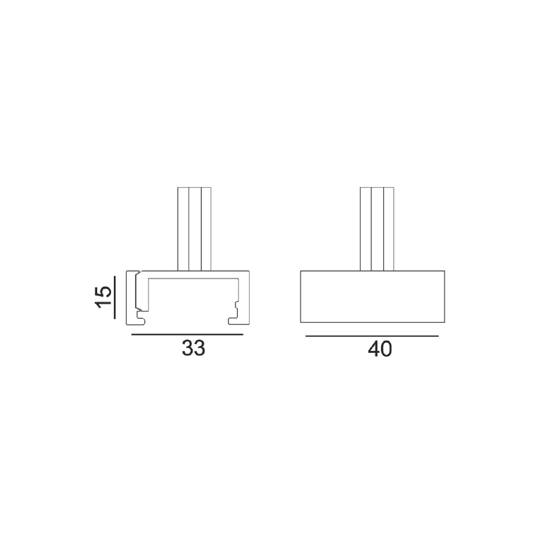 Track 3 Circuit 4 Wire Track Suspension Mount Rod Kit White - TRK3WHSUSKIT3