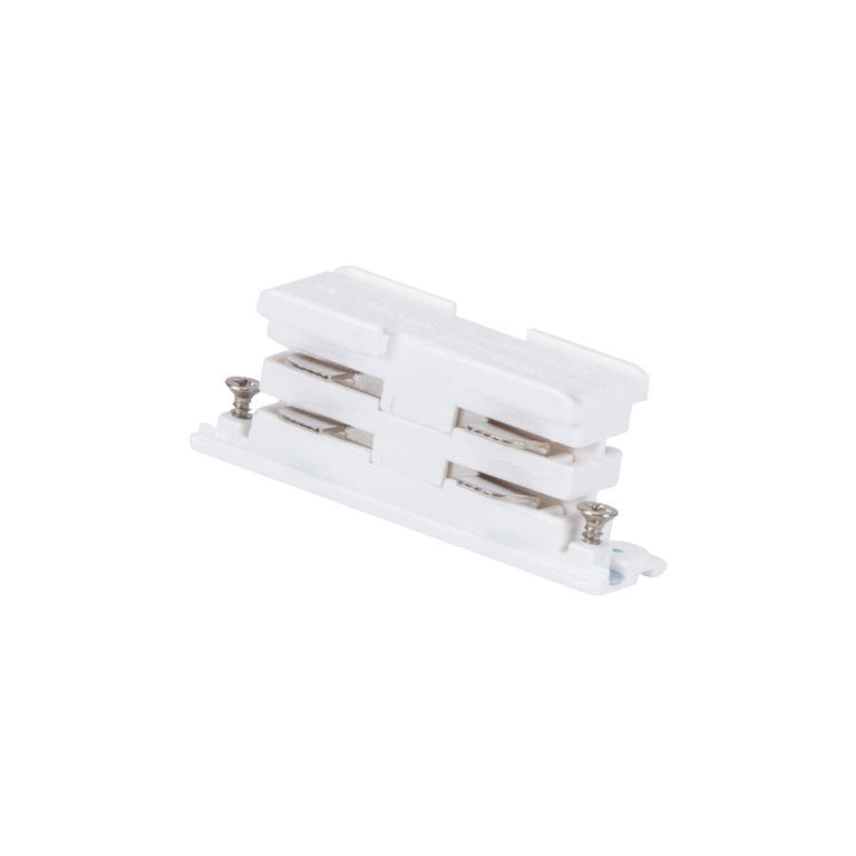 Track 3 Circuit 4 Wire Mini Straight Connector White - TRK3WHCON1