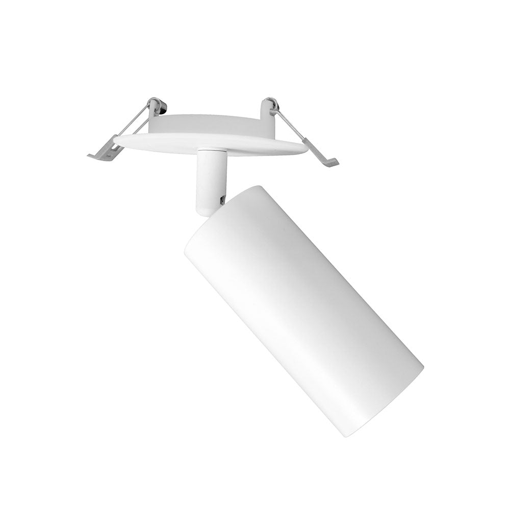 Tubo 10W LED Dimmable Recessed Tiltable & Rotatable Spotlight White / Tri-Colour - TUBO1