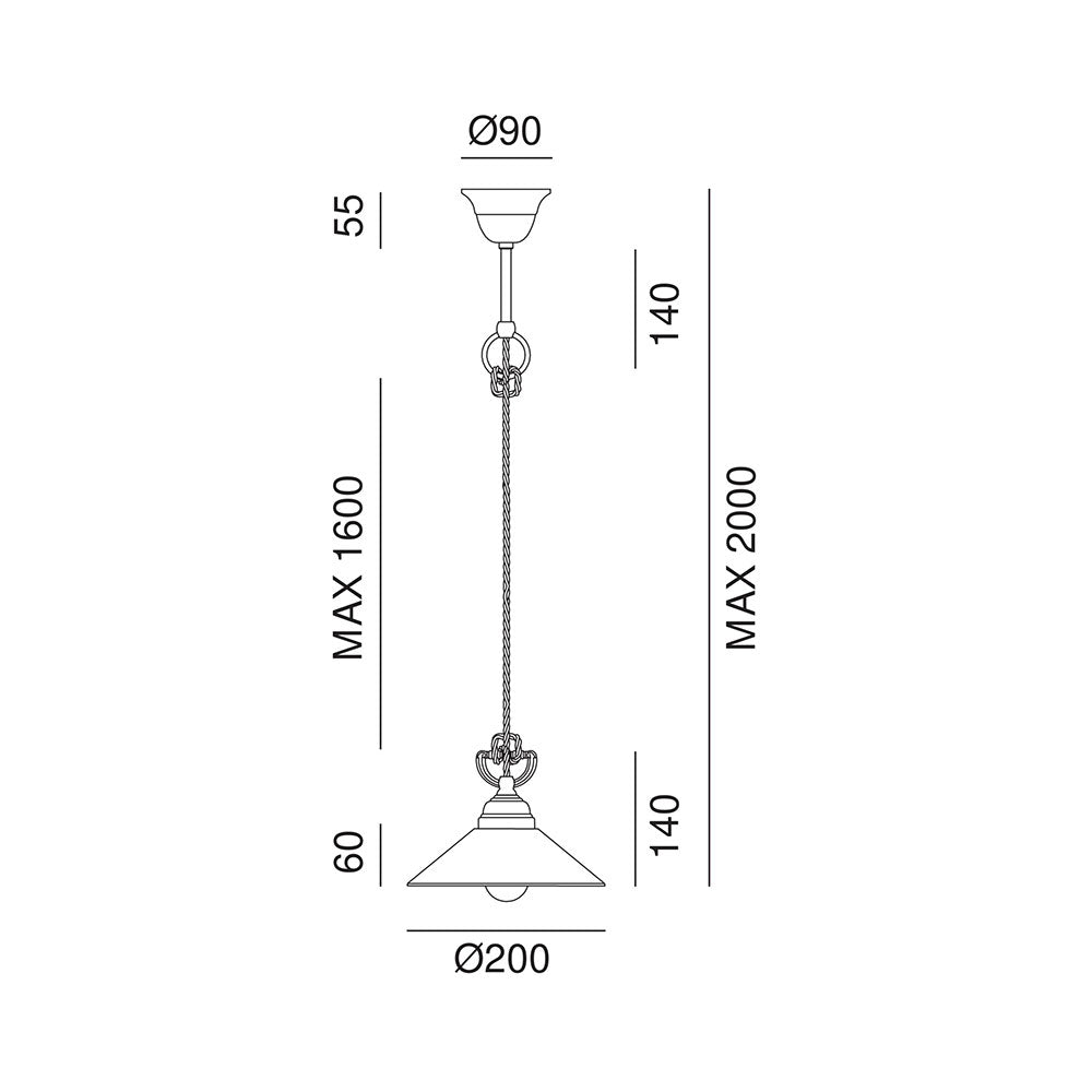 Tabia Small Pendant - 212.07.OV