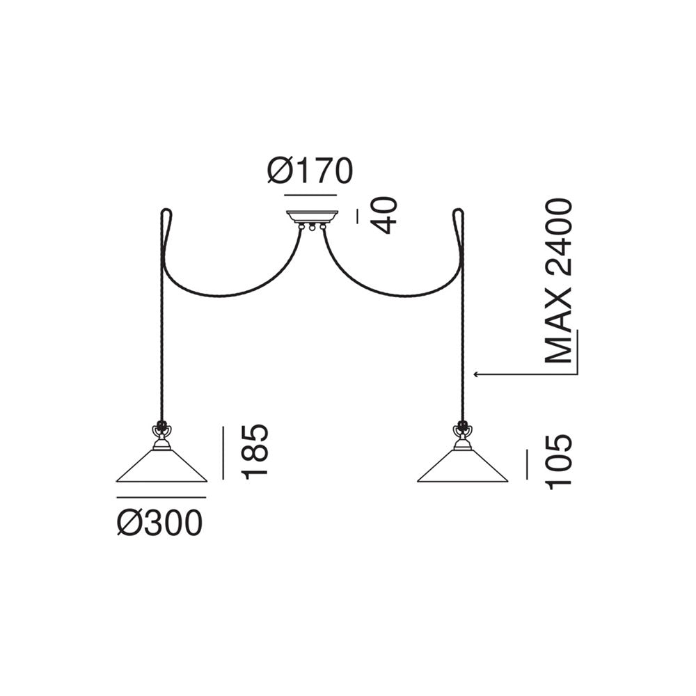 Tabia Radial Pendant - 212.10.OV