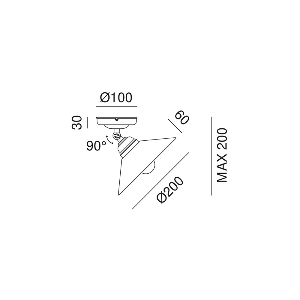 Tabia Small Ceiling Light - 212.23.OV