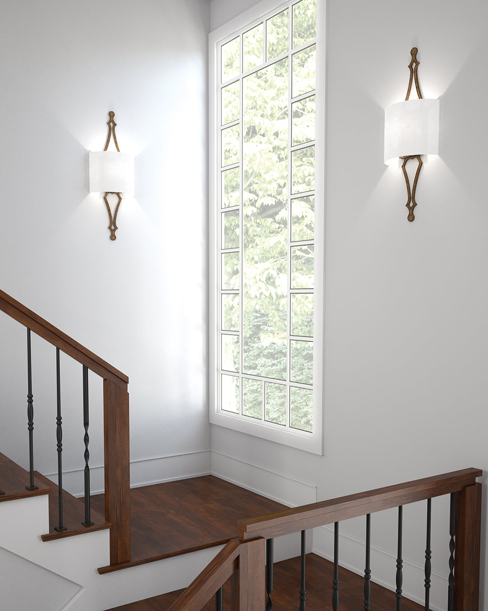 Tilling 1 Light Wall Light Distressed Goldleaf - FE-TILLING1-DSGL