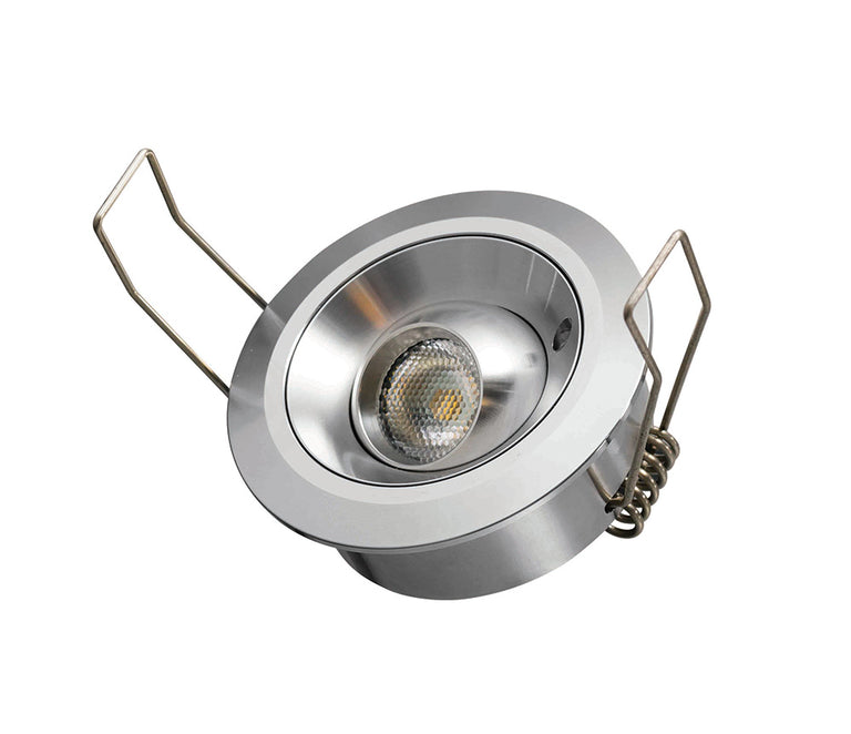 Tilting Eave Lite 3W Pure LED Stainless Steel / Warm White - EAVE/T3/L/SS