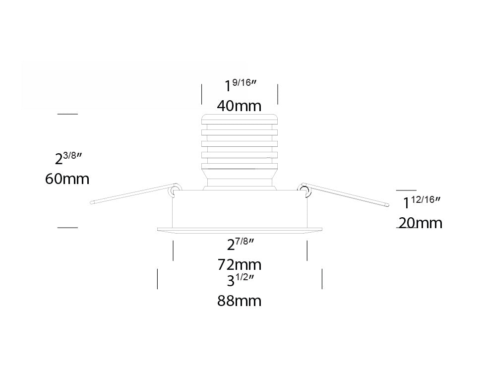Tilting Eave Lite 6W Pure LED White / Warm White - EAVE/T6/L/EWH