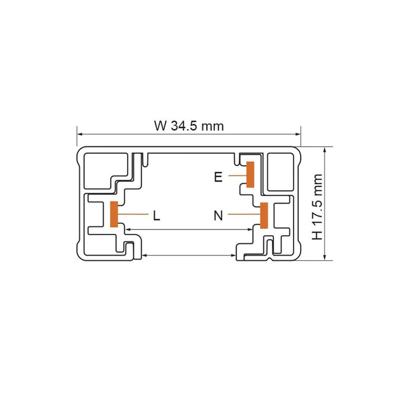 Universal Single Circuit 1 Meter Track Black - STR4800/1 BK