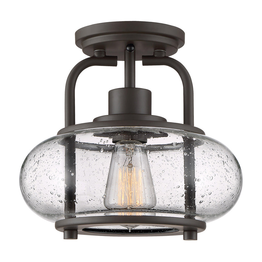 Trilogy Small Semi Flush Olde Bronze - QZ/TRILOGY/SF/S