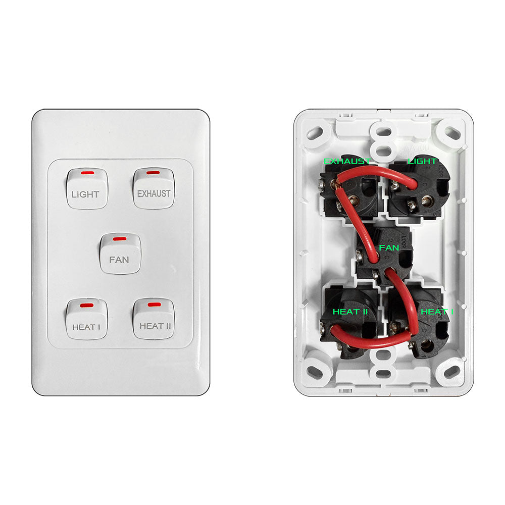 Nevada 4-In-1 Bathroom Heater White - 22887/05