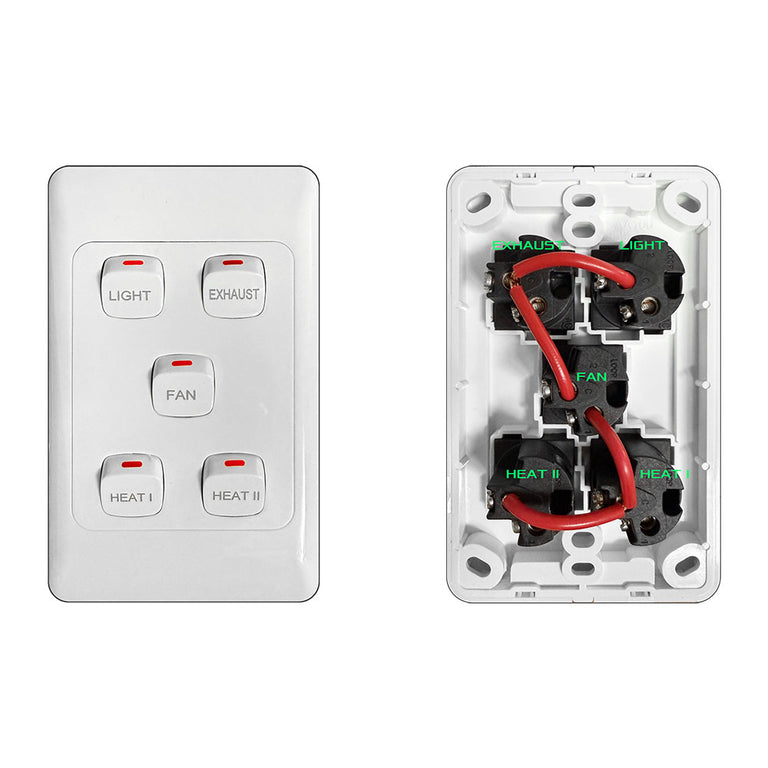Nevada 4-In-1 Bathroom Heater White - 22887/05